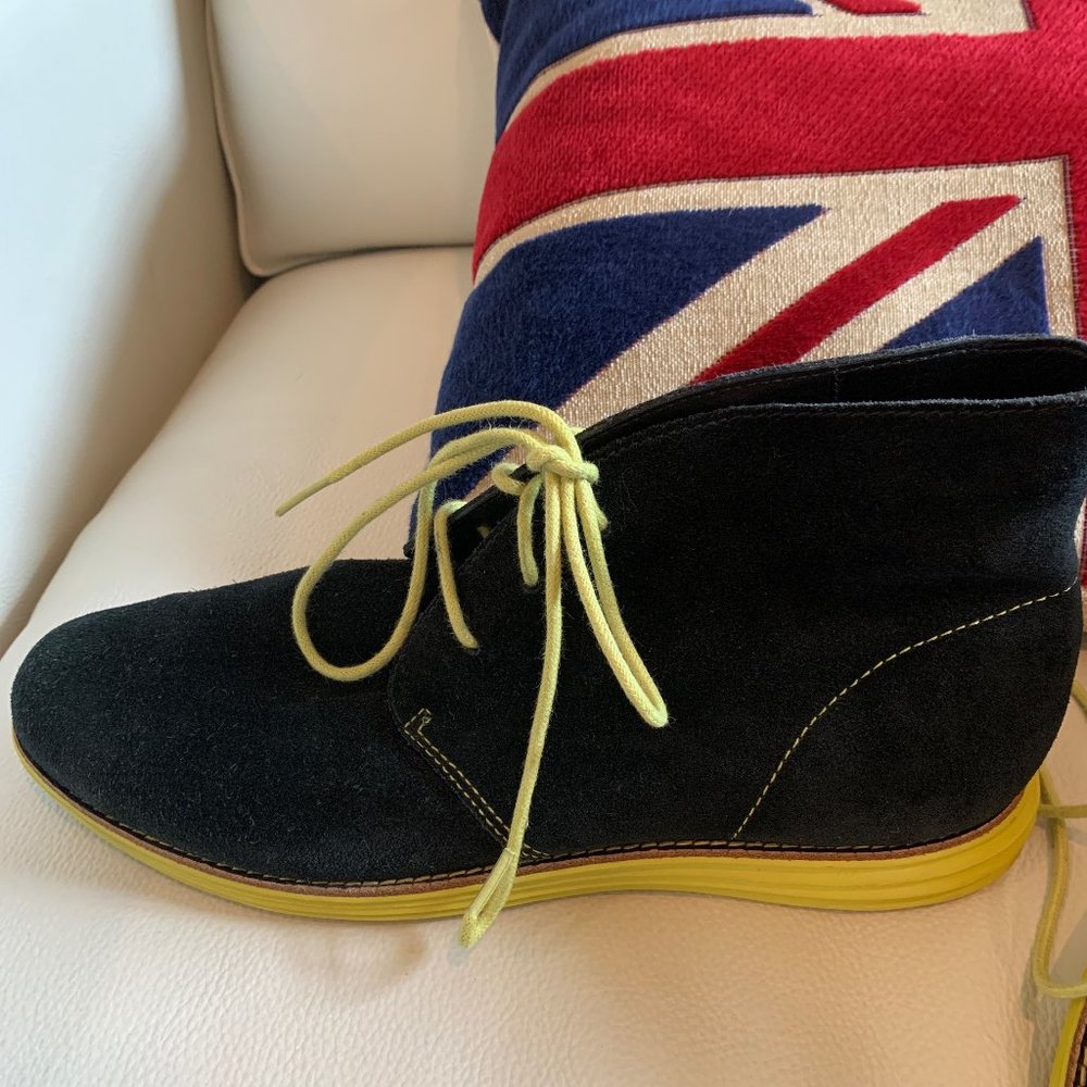 Cole Haan Black Suede Lunargrand Shoes